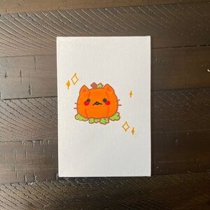 Cute Orange Cat Canvas Art